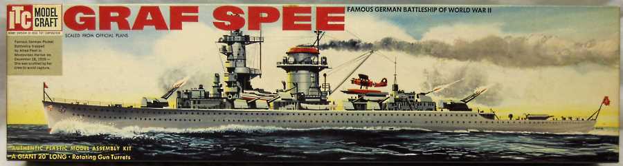 ITC 1/350 German Graf Spee Pocket Battleship Heavy Cruiser, 3700-198 plastic model kit